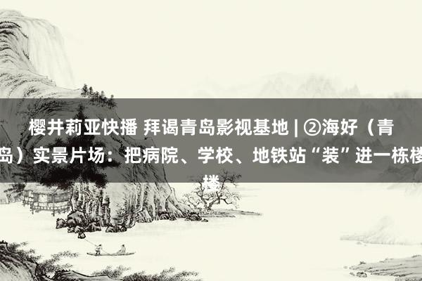 樱井莉亚快播 拜谒青岛影视基地 | ②海好（青岛）实景片场：把病院、学校、地铁站“装”进一栋楼